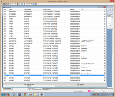 Voici les controles sur cette applications