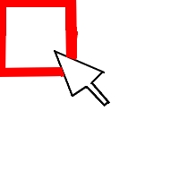 Le dessins de la souris avec son carré